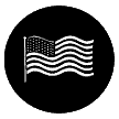 77122 Waving U.S. Flag
